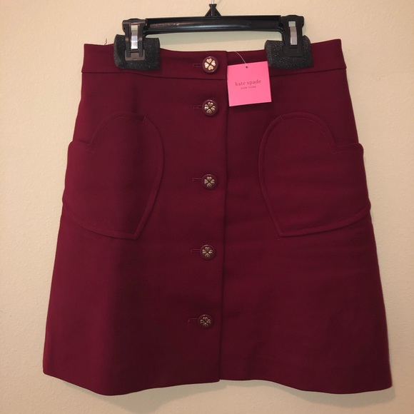 kate spade Skirts Heart Pocket Skirt Poshmark